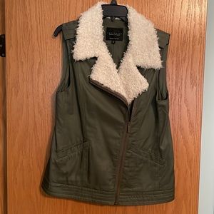 Sanctuary army green Faux Fur Vest